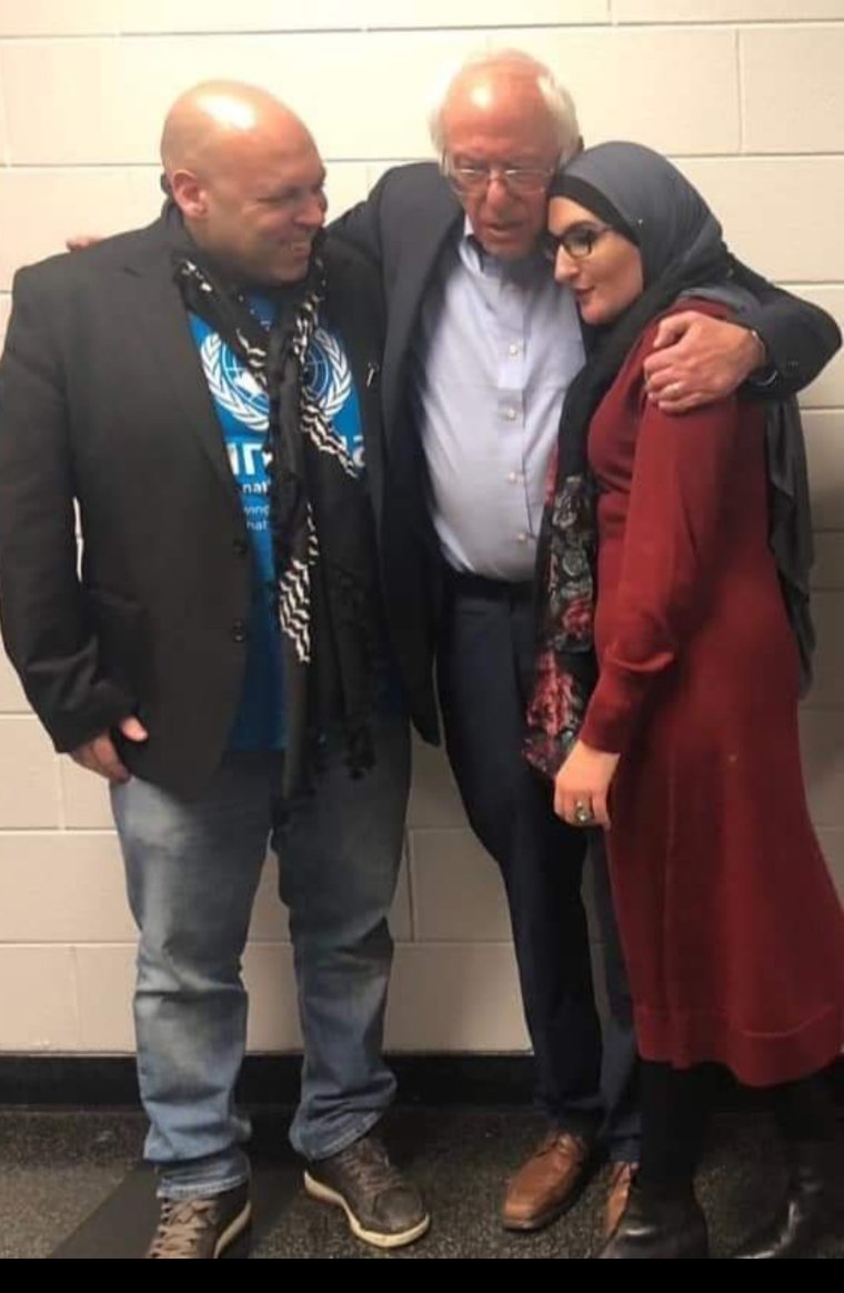 Amer Zahr, Bernie Sanders, Linda Sarsour