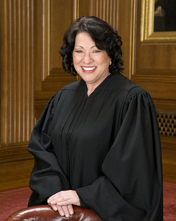 Sonia Sotomayor in robes